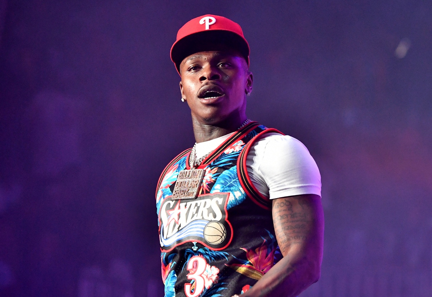 DaBaby Performs In Hong Kong Wearing a Full BAPE & BAPE x Lakers