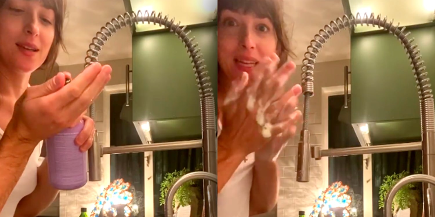 Dakota Johnson, Chris Martin team up on hilarious hand-washing video