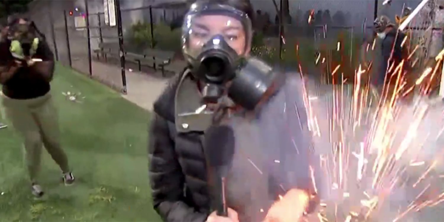 NBC News' Jo Ling Kent hit by flash-bang grenade at Seattle protest