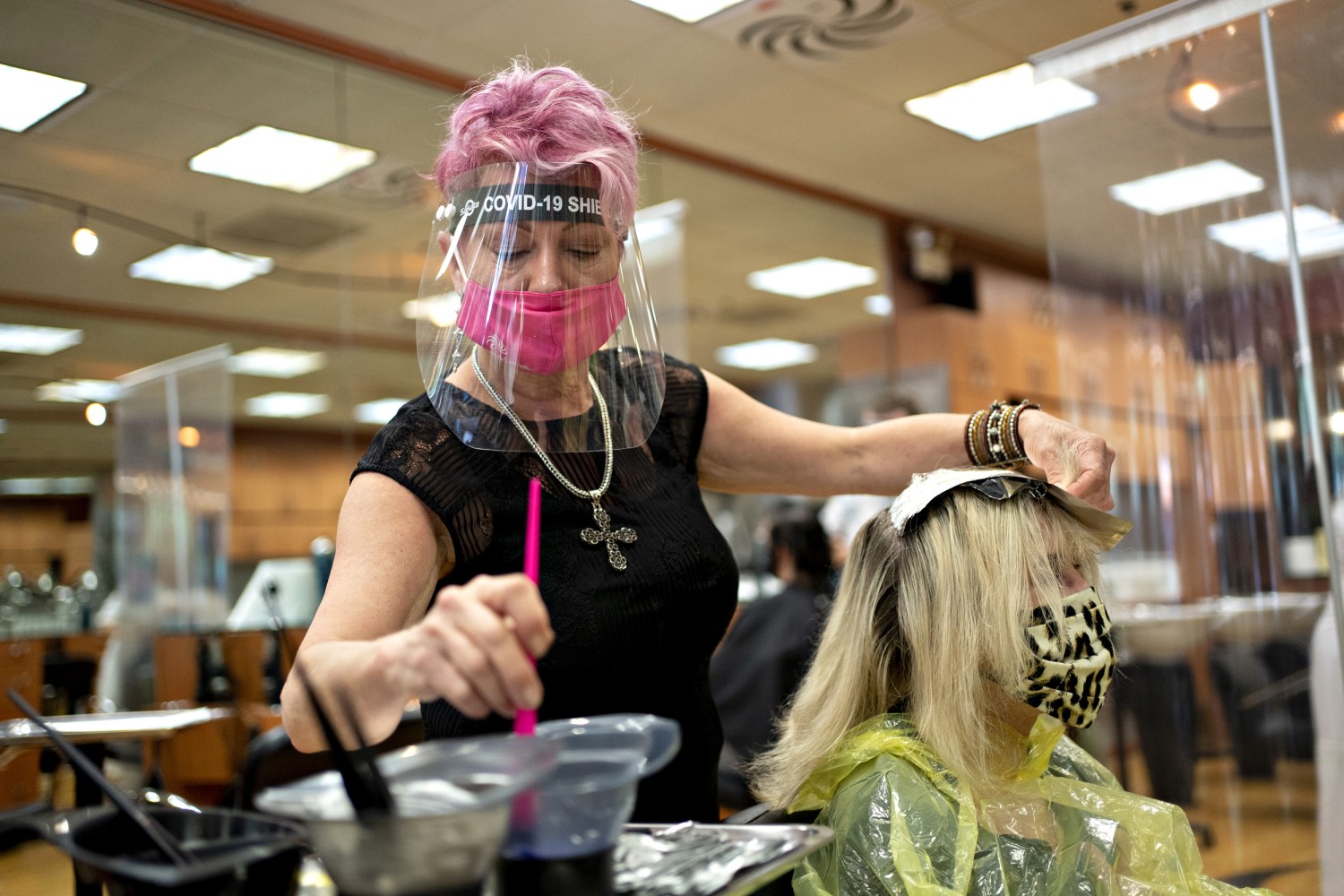 beauty salon face shield