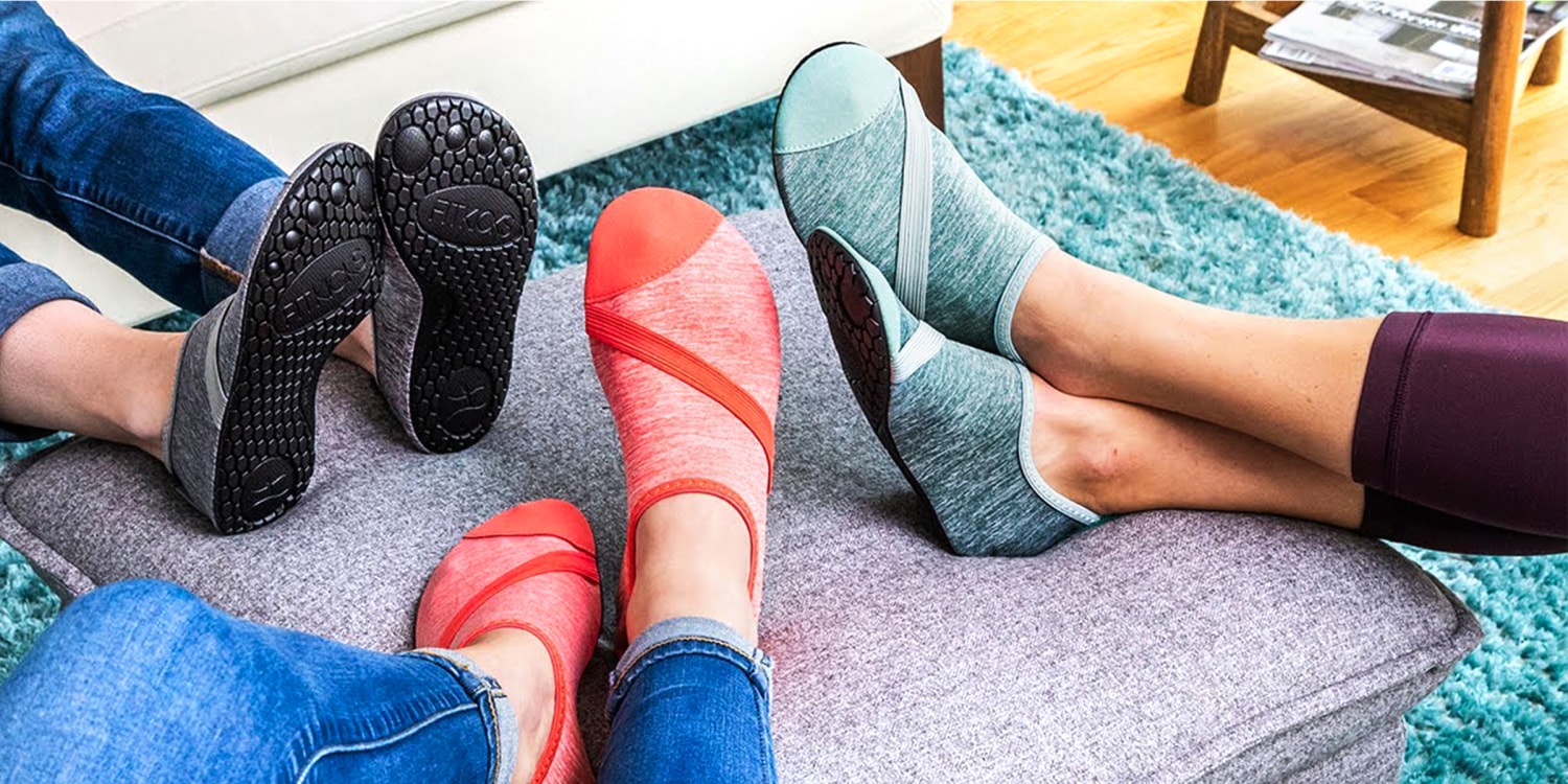 sock-shoes are for lounging all round