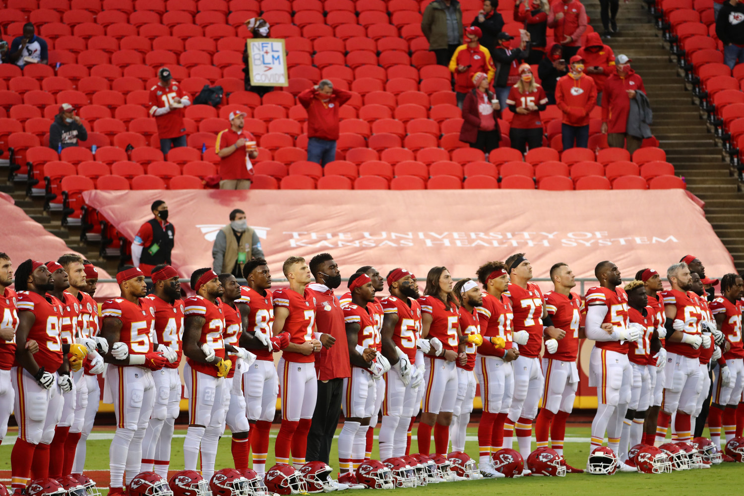 Chiefs-Texans: Fans boo during 'Moment of Unity' before NFL season opener -  Sports Illustrated