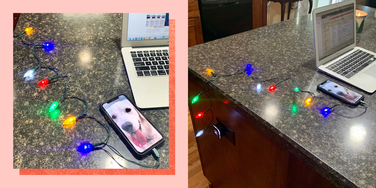 This Christmas Light Phone Charger Is The Best Stocking Stuffer