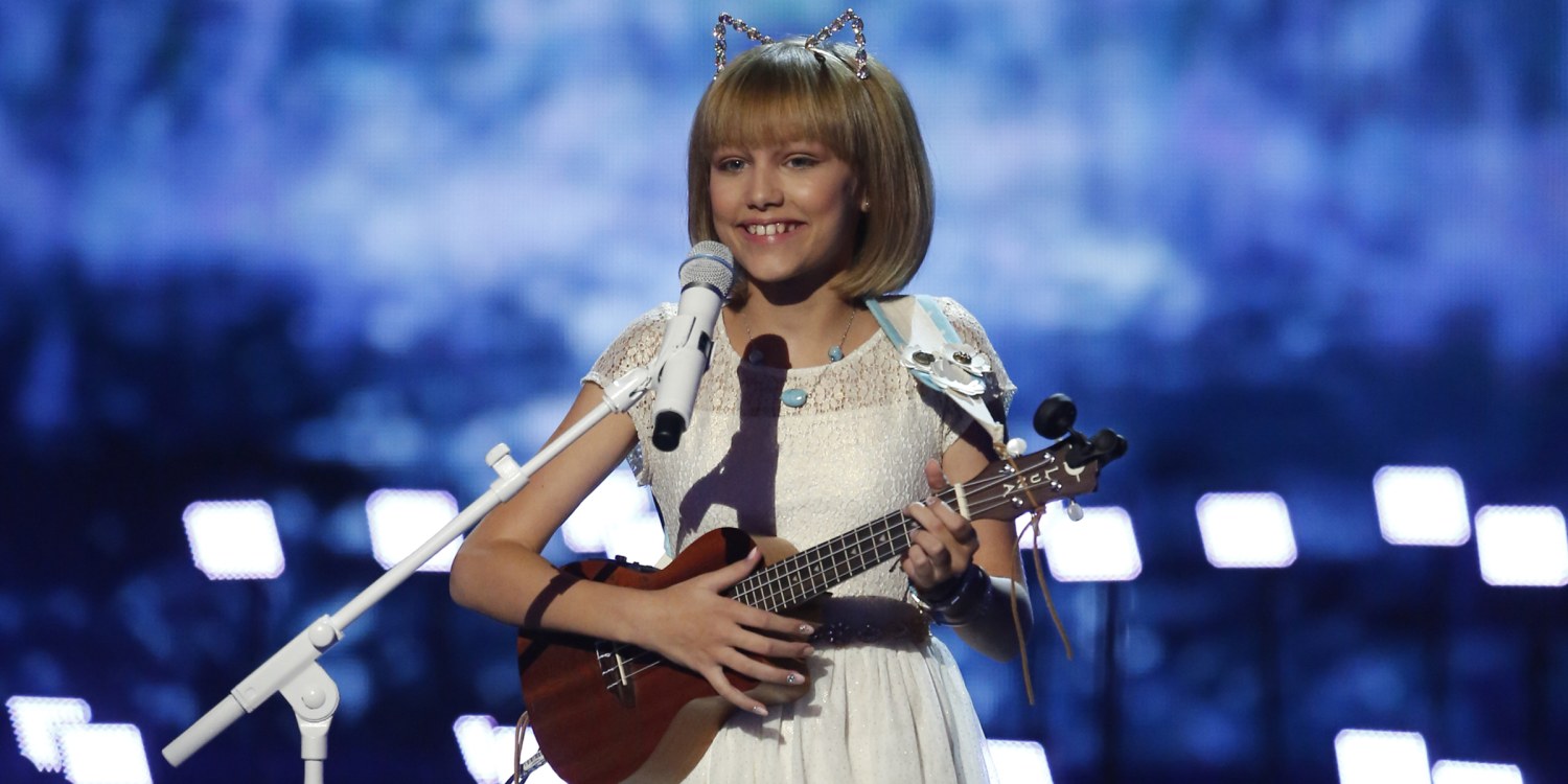 grace vanderwaal blue dress INTERVIEW: GRACE VANDERWAAL ON HER WHIRLWIND CHILD STARDOM