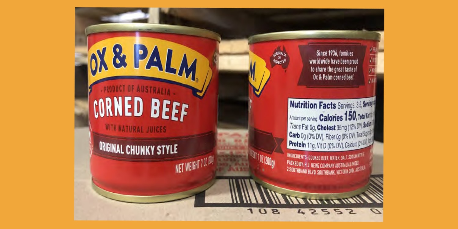 300,000 pounds of canned corned beef recalled, just in time ...