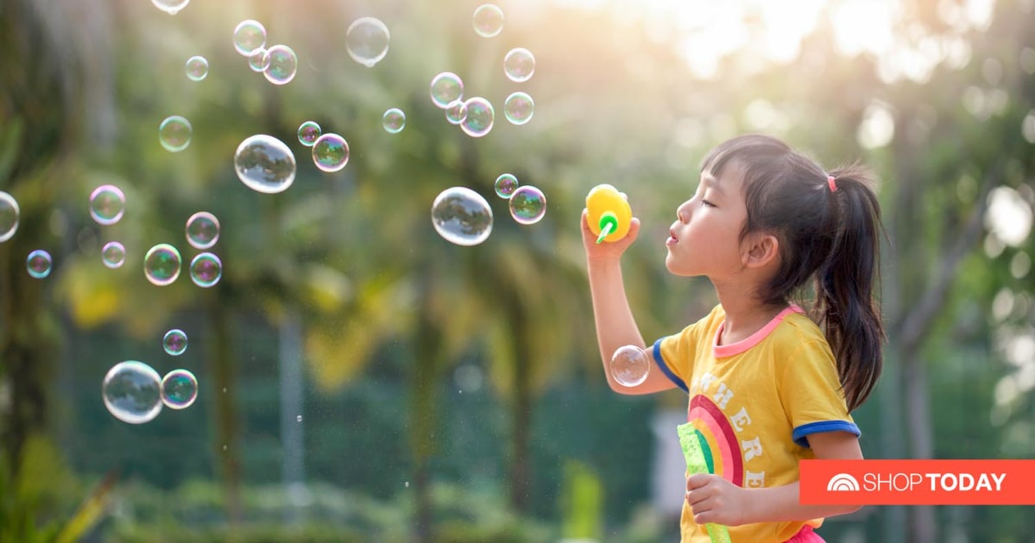 Fun Bubble Machine Maker Kids Toys & Games Bubble Machine With Bubble Solution 