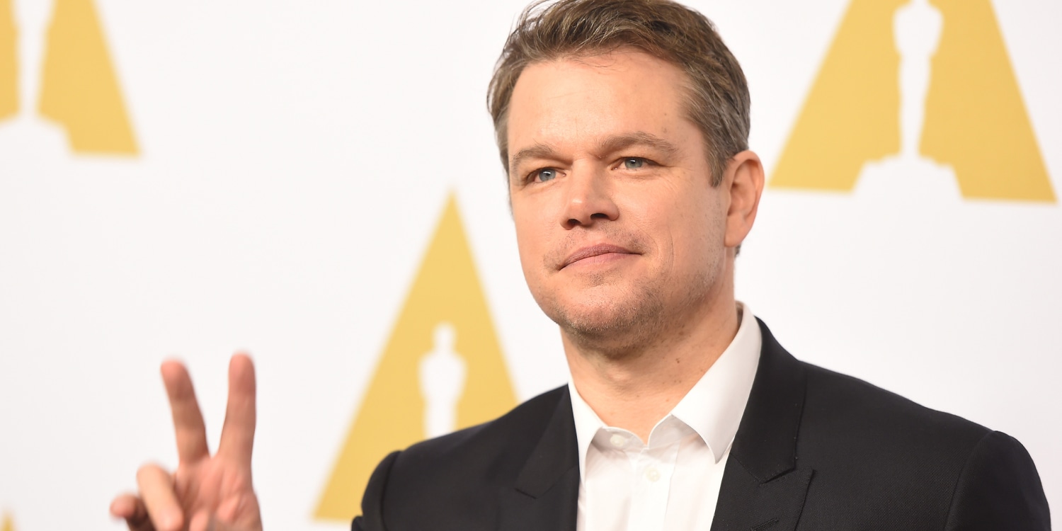 Matt Damon carries tired daughter after touching down in New York