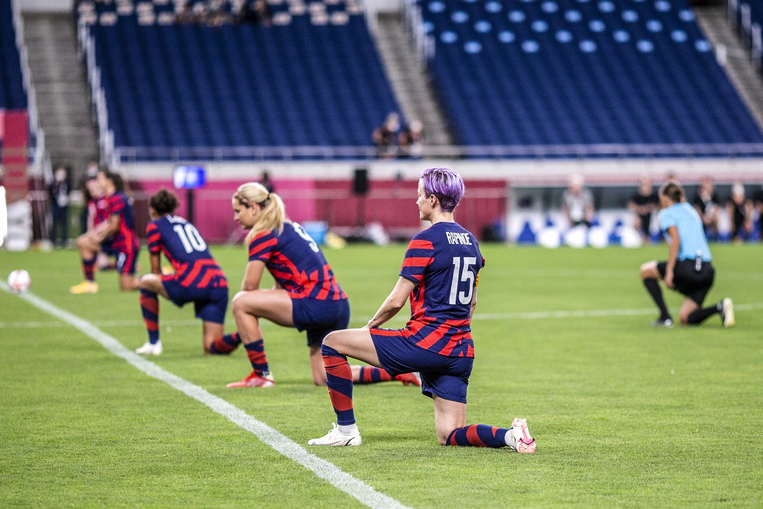 Did US Women's Soccer Kneel During National Anthem at 2020 Olympic Opener?