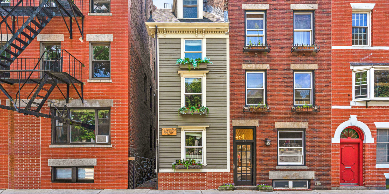 'Skinny House' less than 10 feet wide is on sale for $1.2 million, image size:1500x750