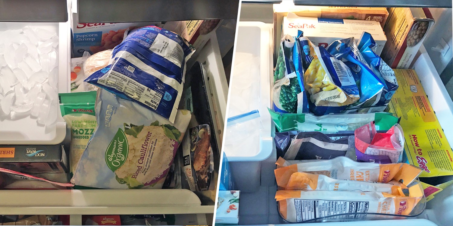 This $25 adjustable bin helped me easily organize my freezer