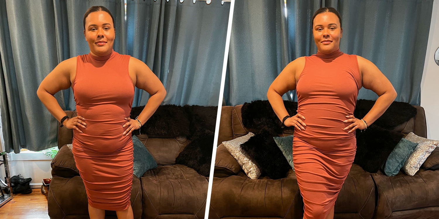Leg Shapewear Before And After