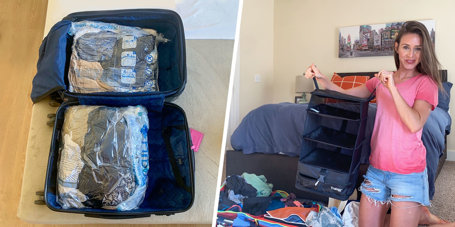 How to Store Luggage and Organize Travel Gear At Home  Blue i Style -  Creating an Organized & Pretty, Happy Home!