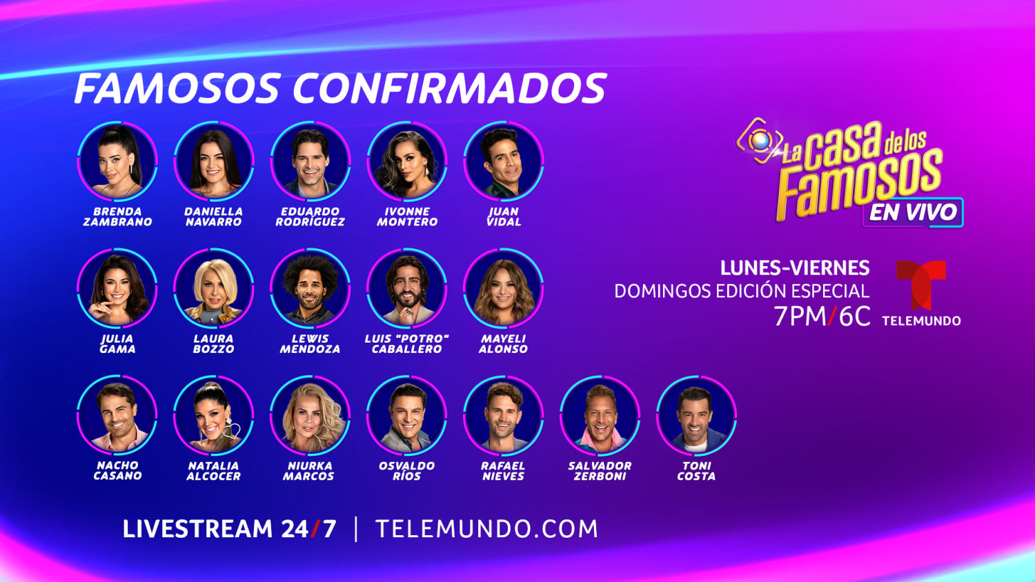 Cast Of La Casa De Los Famosos 2024 Telemundo Vota Lise Sherie