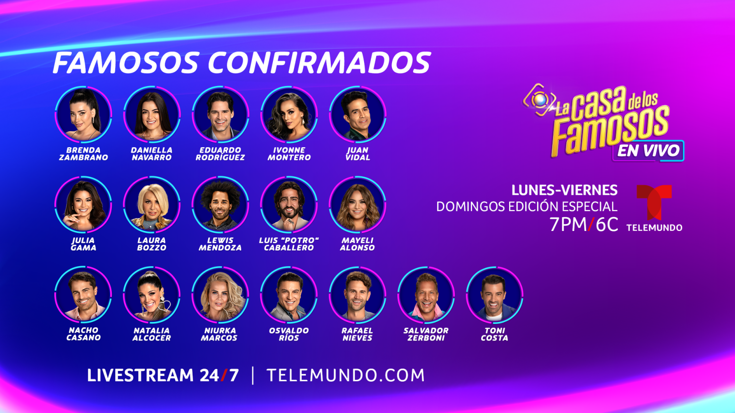 Cast Of La Casa De Los Famosos 2025 Telemundo Vota Lise Sherie