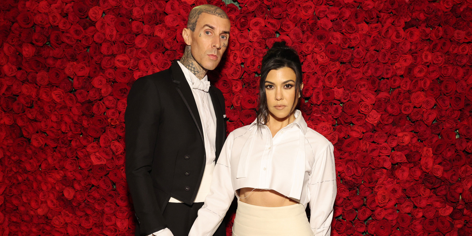 Kourtney Kardashian Tears Up About Kids Not Being at Travis Barker