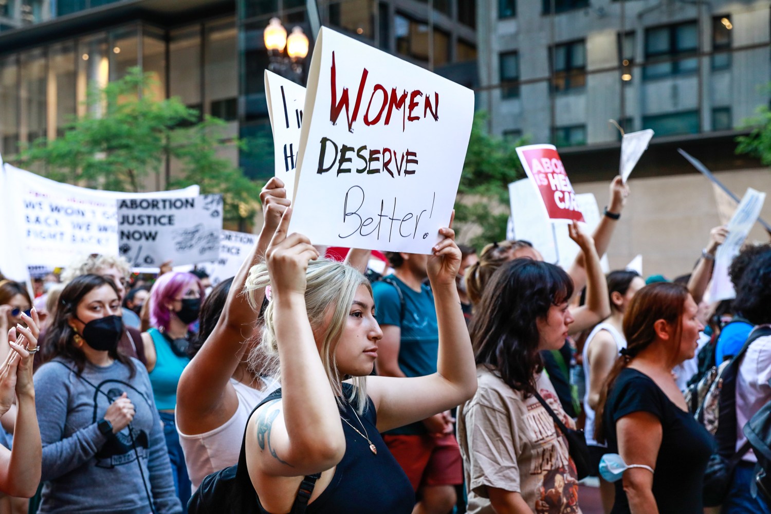 Illinois March for Life participants proclaim “women deserve