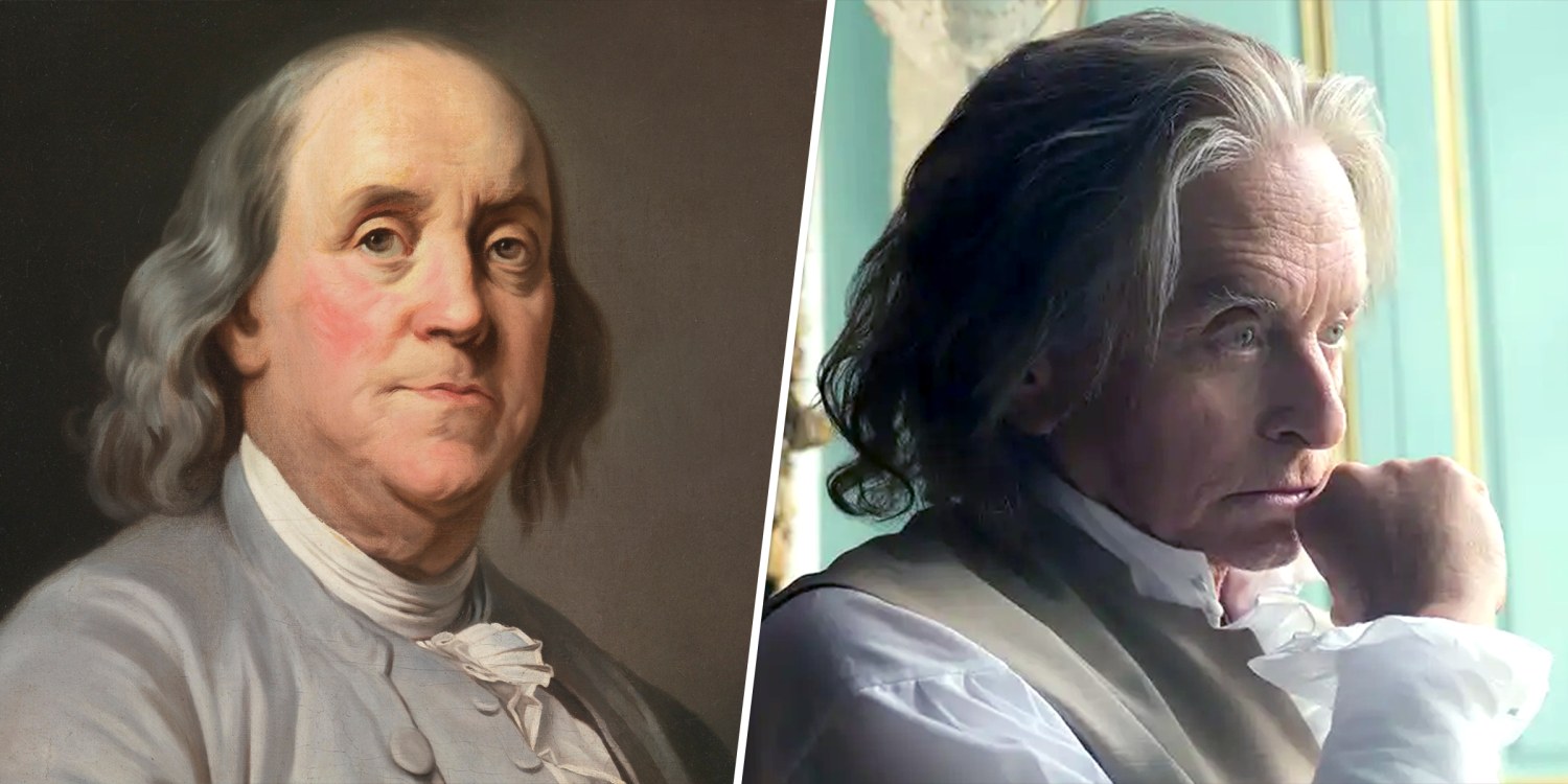 Michael Douglas Transforms into Benjamin Franklin for New Drama Show ' Franklin