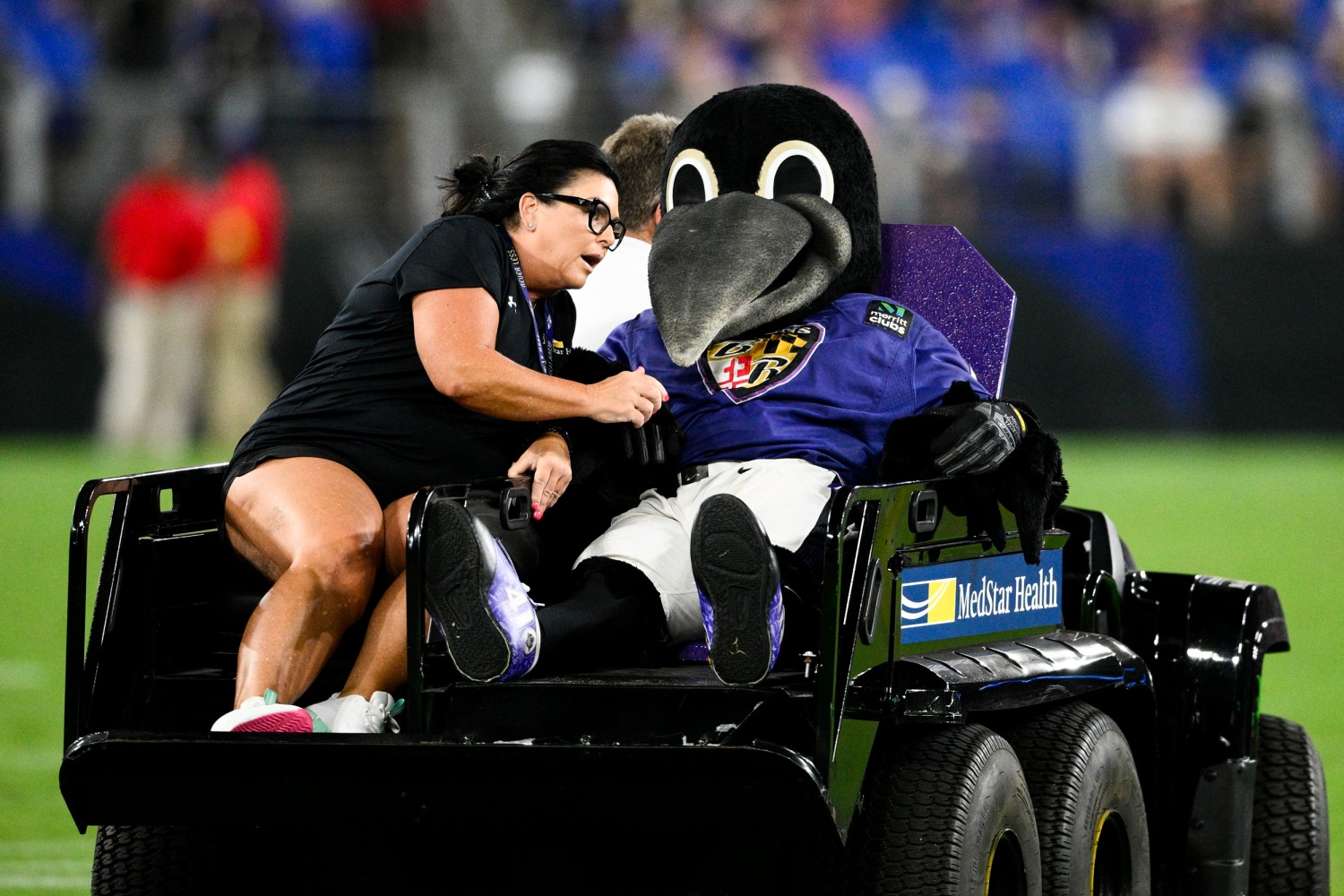 Ravens Mascot, Poe, suffers possible torn ACL in youth football game -  Baltimore Beatdown