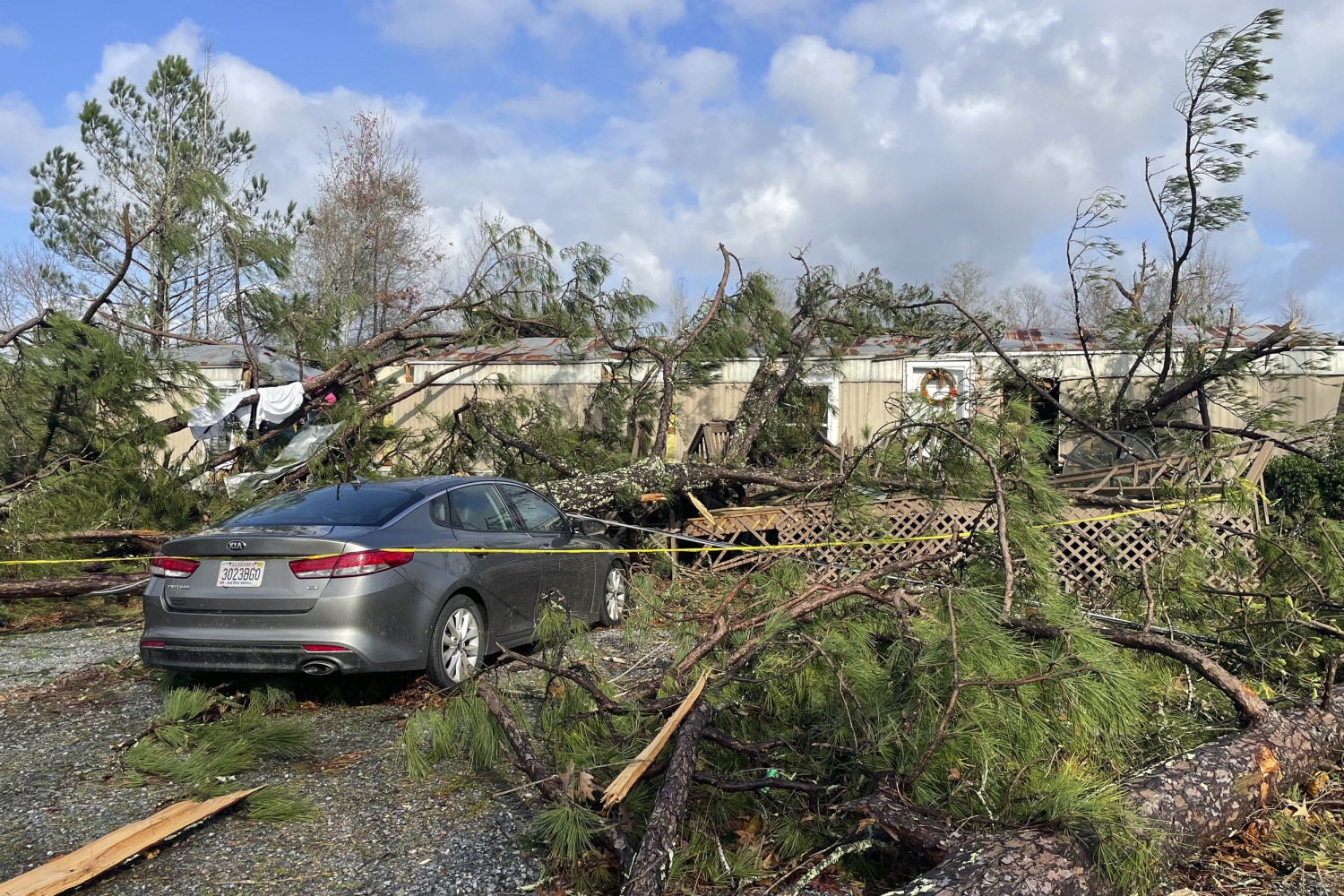 2 dead after tornadoes, storms rip across South, leave thousands without  power