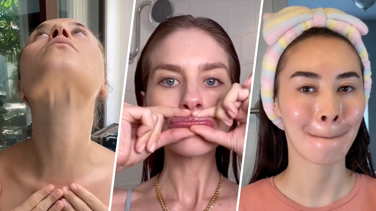 How I get rid of my double chin in seconds: 'Mewing' beauty trend