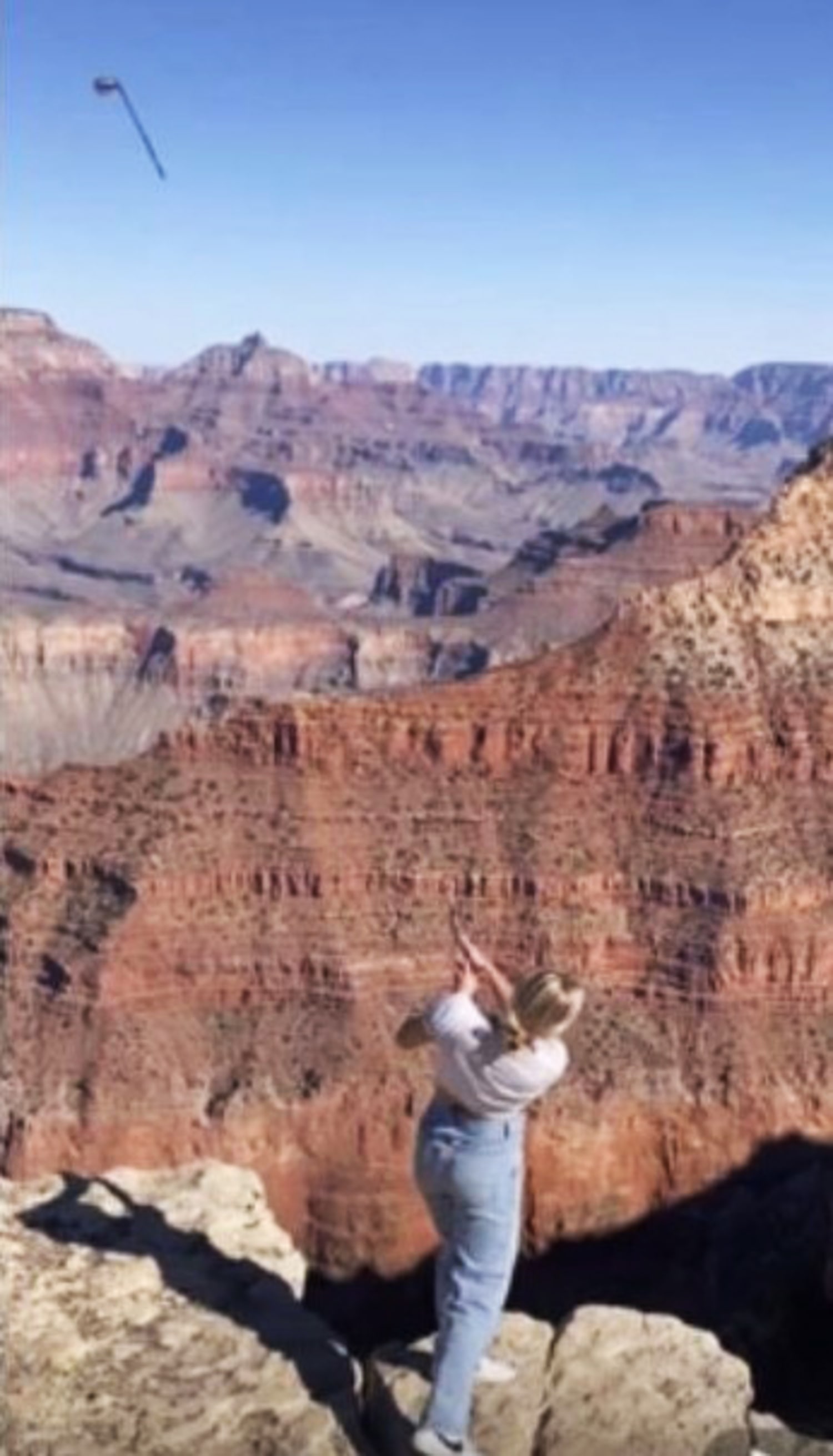 TikTok influencer reportedly fined after hitting golf ball and tossing club  into Grand Canyon