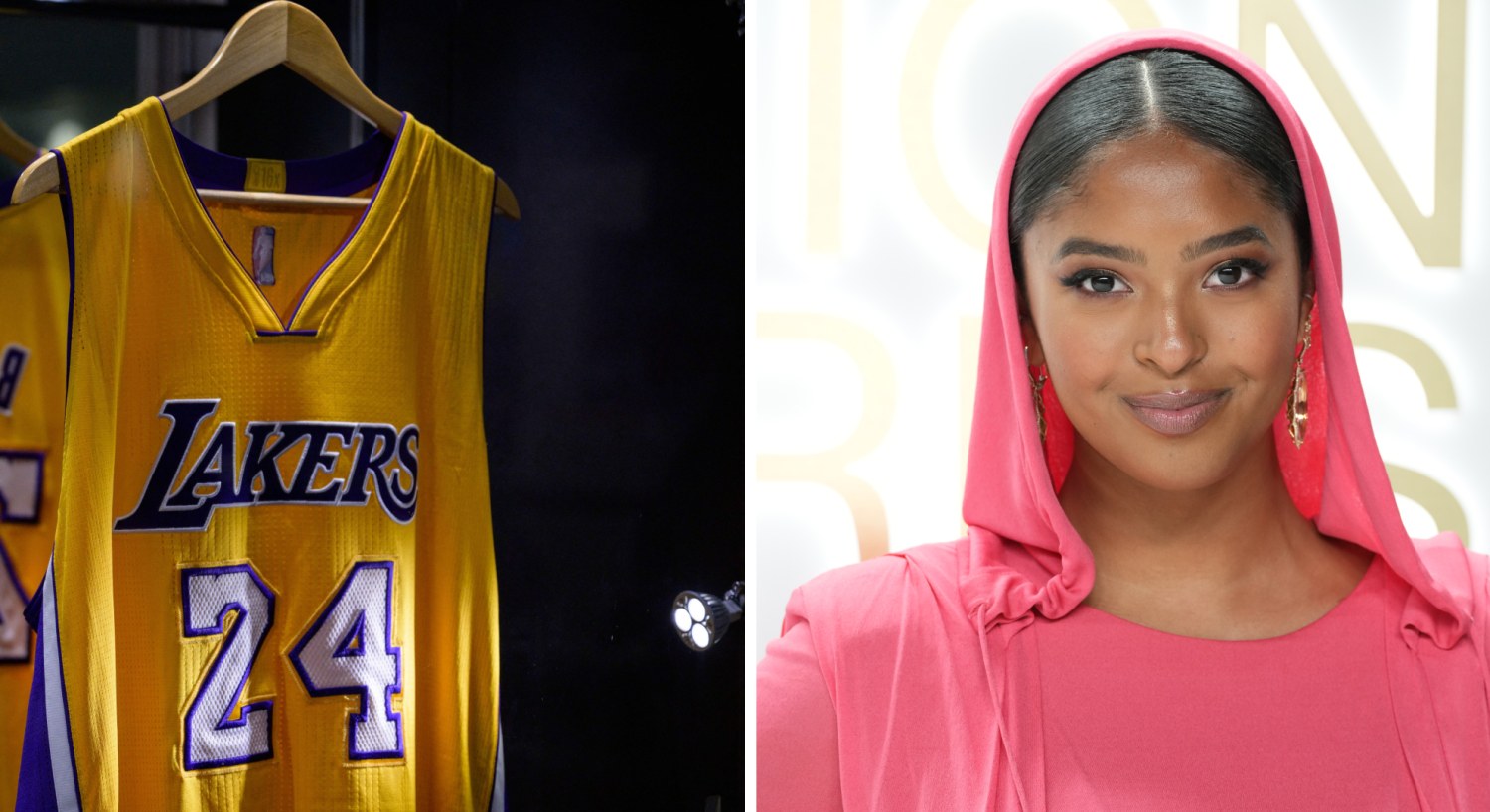 La mujer de Kobe Bryant muestra la camiseta que llevarán los