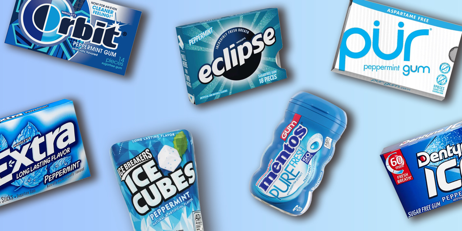 5 Gum Peppermint Cobalt Sugar-free Gum - 10 packs 