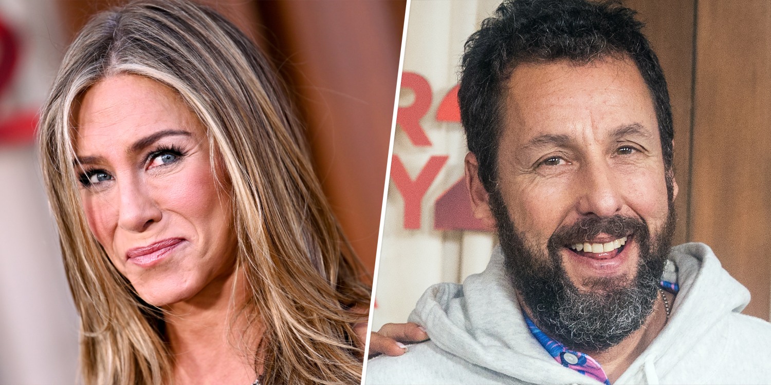 Jennifer Aniston stuns on the red carpet with Adam Sandler