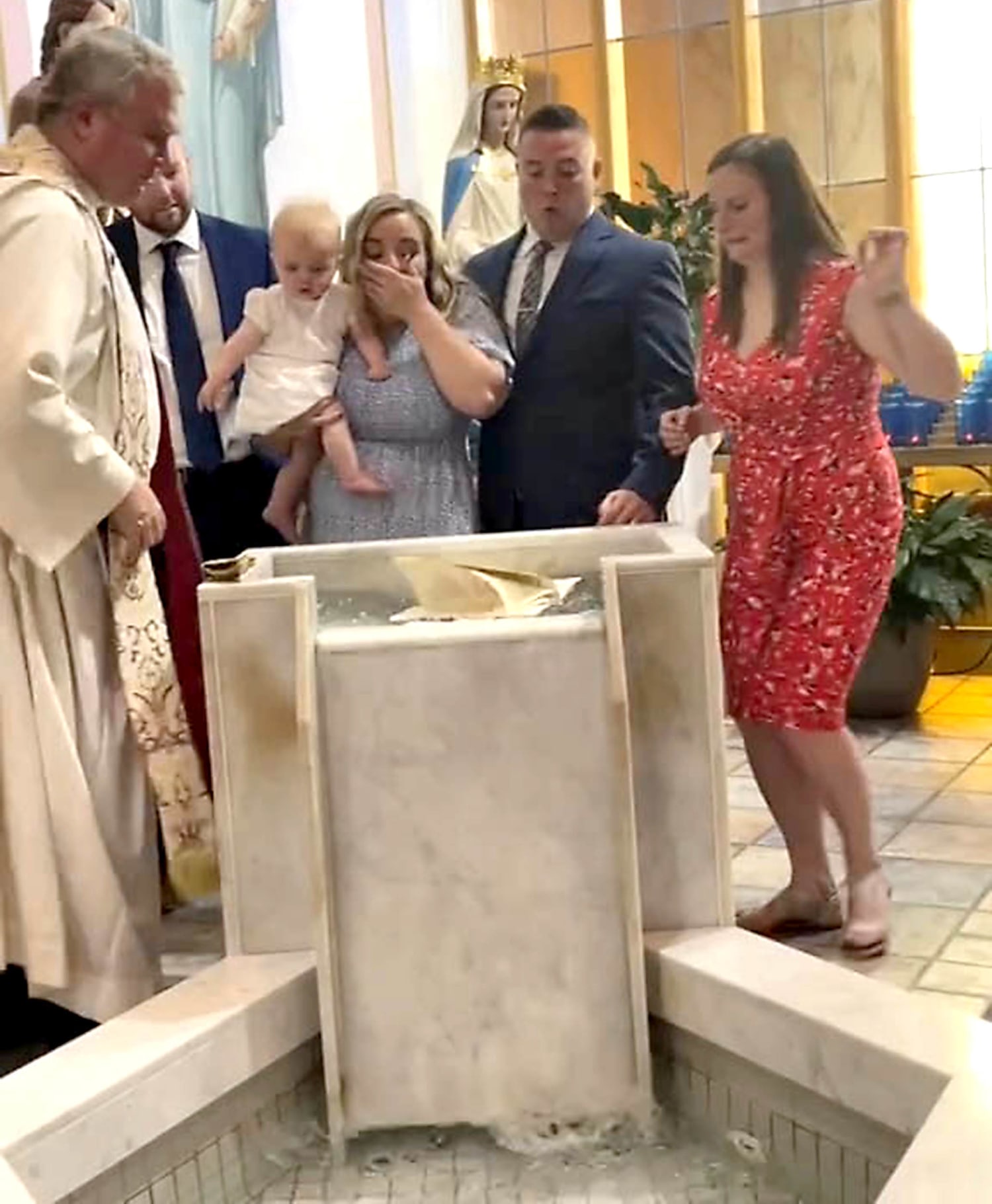 That's some baptism! Catholic clergy take icy plunge into Ramsey - Sudbury  News