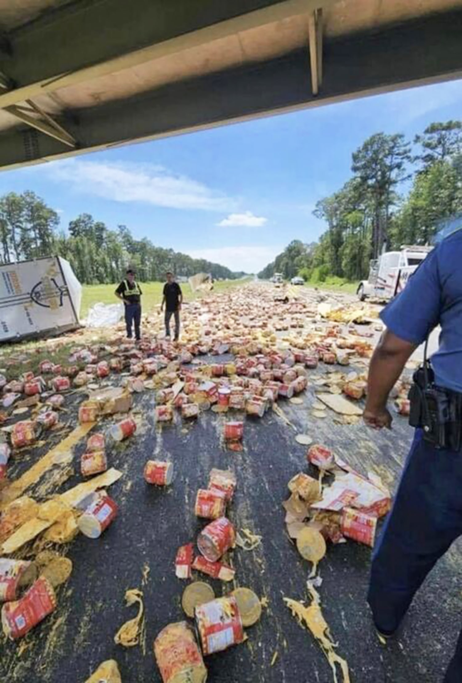 Nacho Cheese Spills Across Arkansas Highway