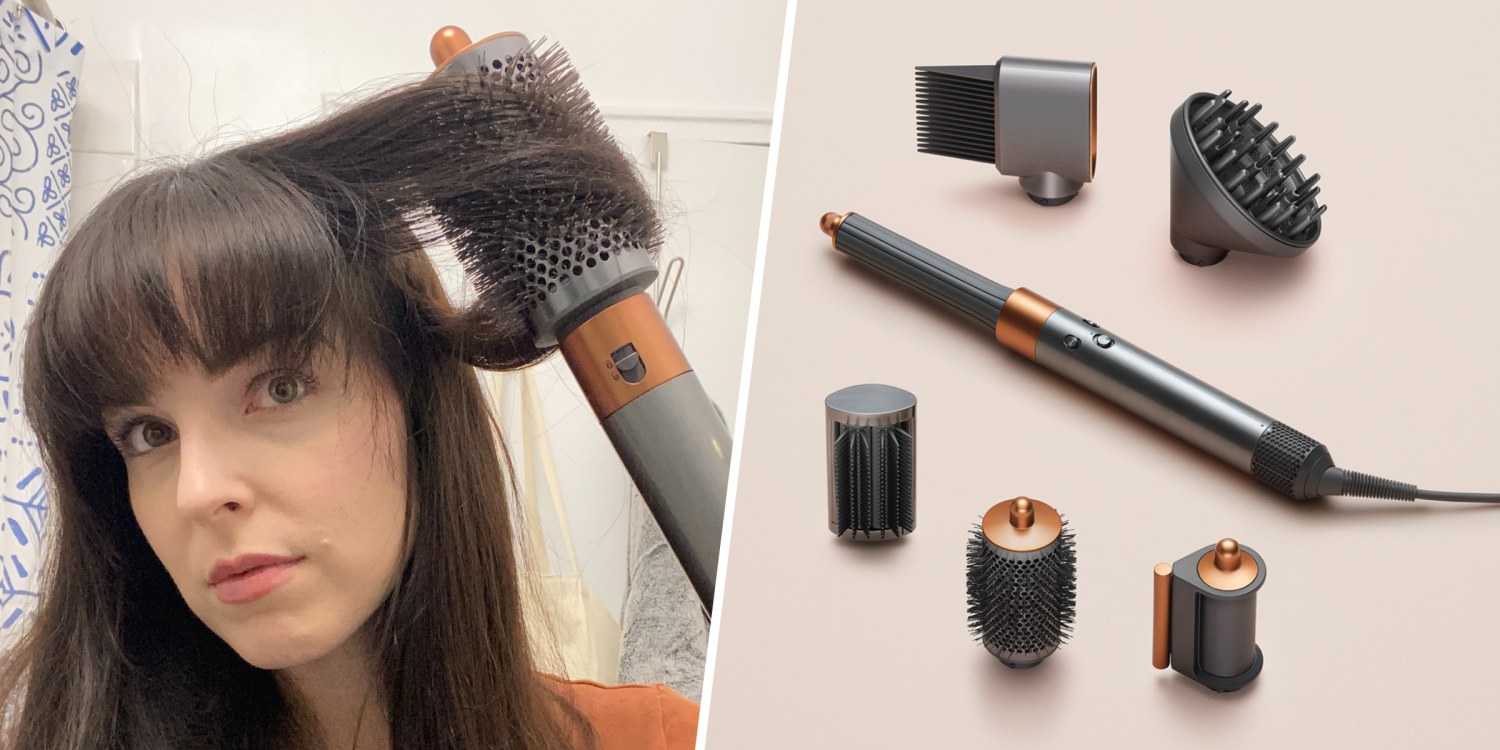 Dyson Airwrap NEW LARGE Round Brush!! review & tutorial 