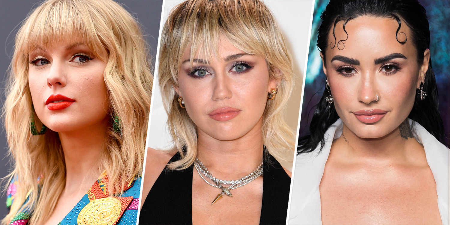 Emily Osment Miley Cyrus - Miley Cyrus says meme of her with Taylor Swift and Demi Lovato gave away  her bisexuality