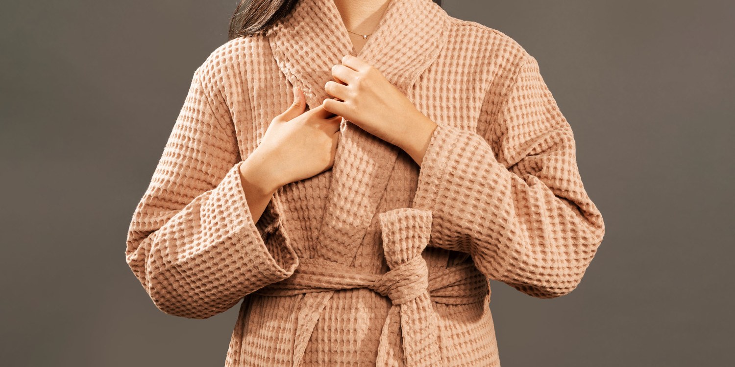 organic cotton waffle robe – Life & Lore