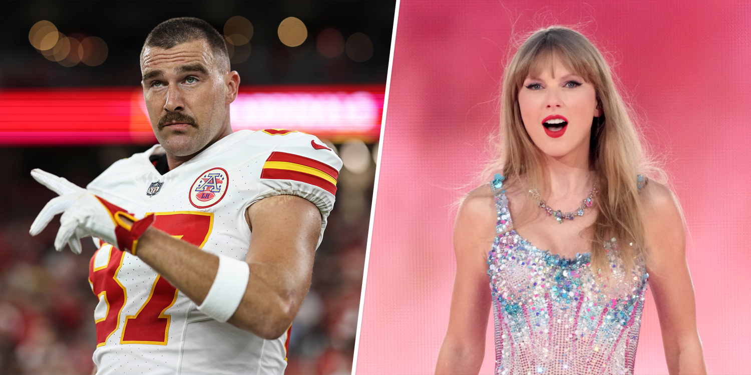A Couple Dressed As Taylor Swift and Travis Kelce for Halloween in 2020
