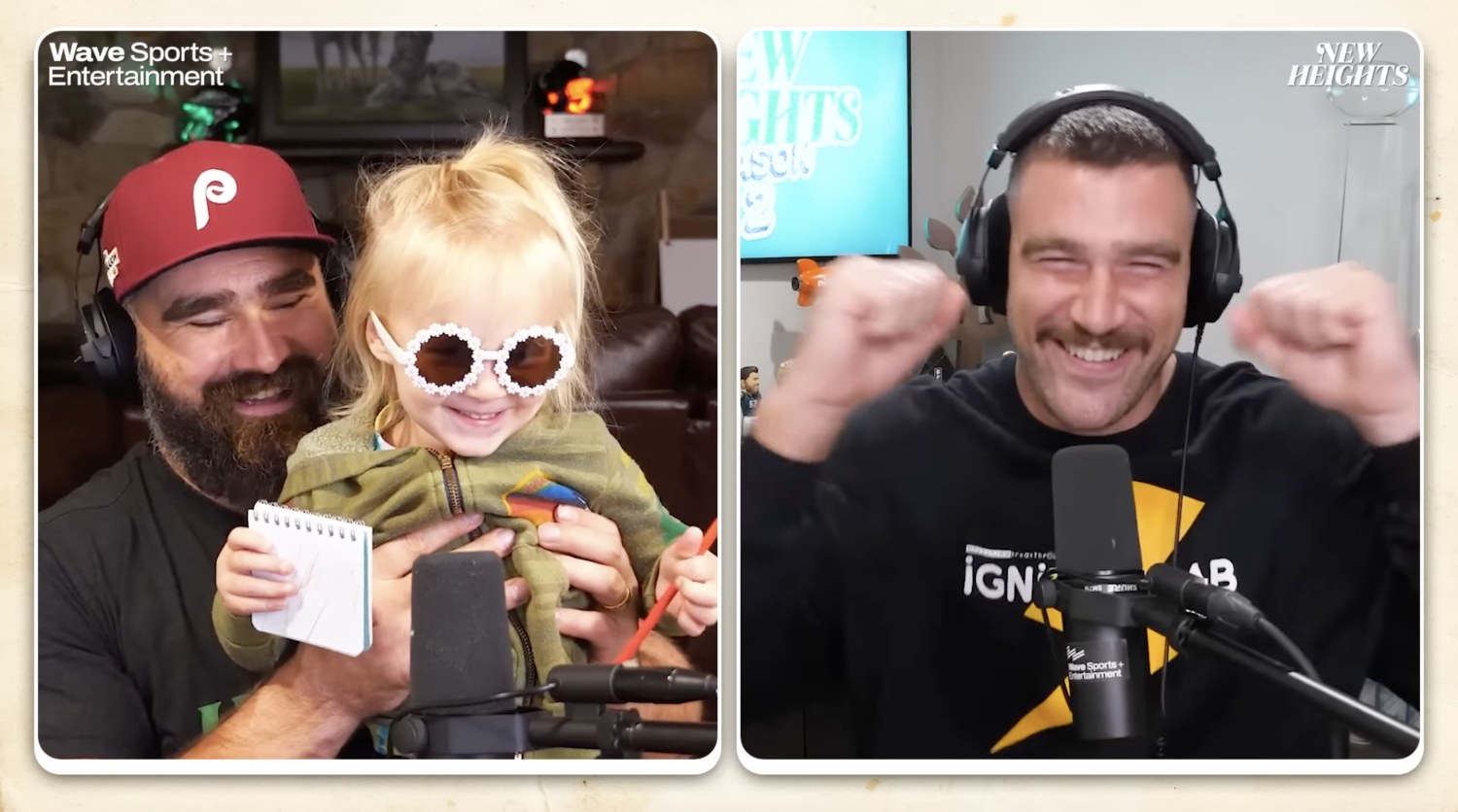 Travis Kelce's Nieces Wyatt and Elliotte Make an Adorable Cameo on His  Podcast: Watch