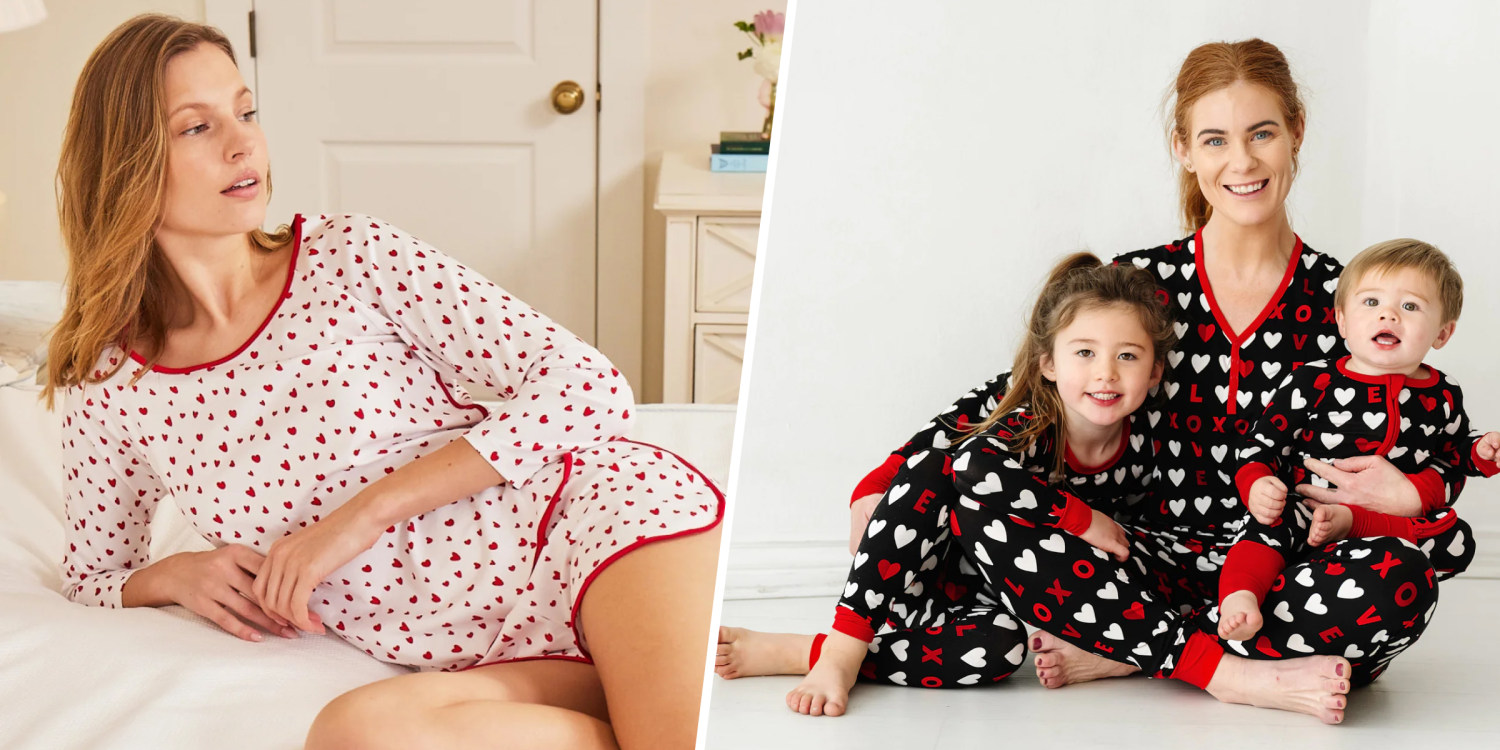 Family Pajamas Women's Be My Valentine Mix It Pajama Set,, 57% OFF