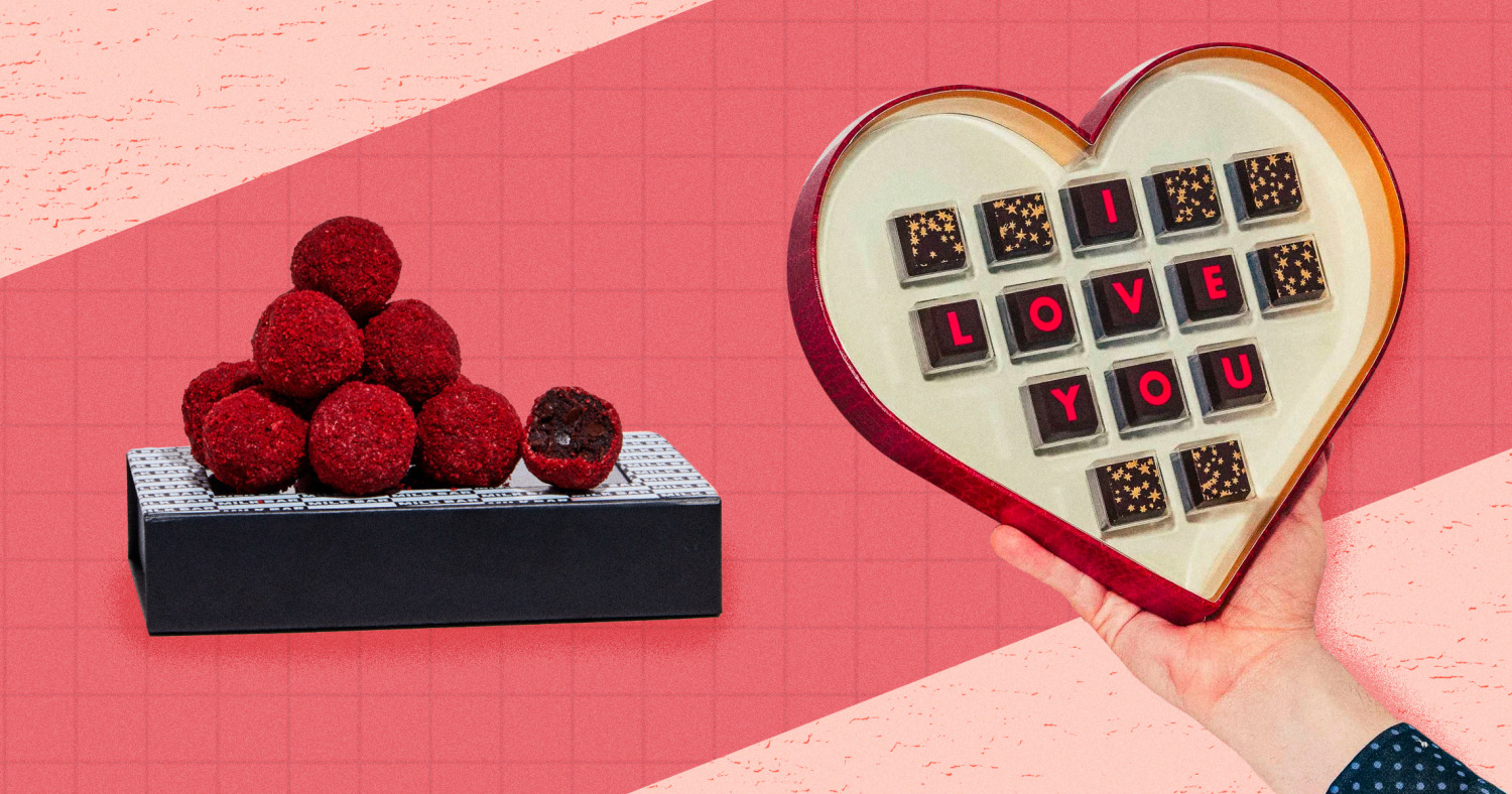 Valentine Mini Chocolate Hearts - Valentines Candy Store
