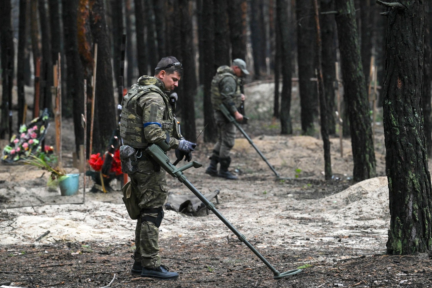 Two years after the Russian invasion, land mines plague one-third