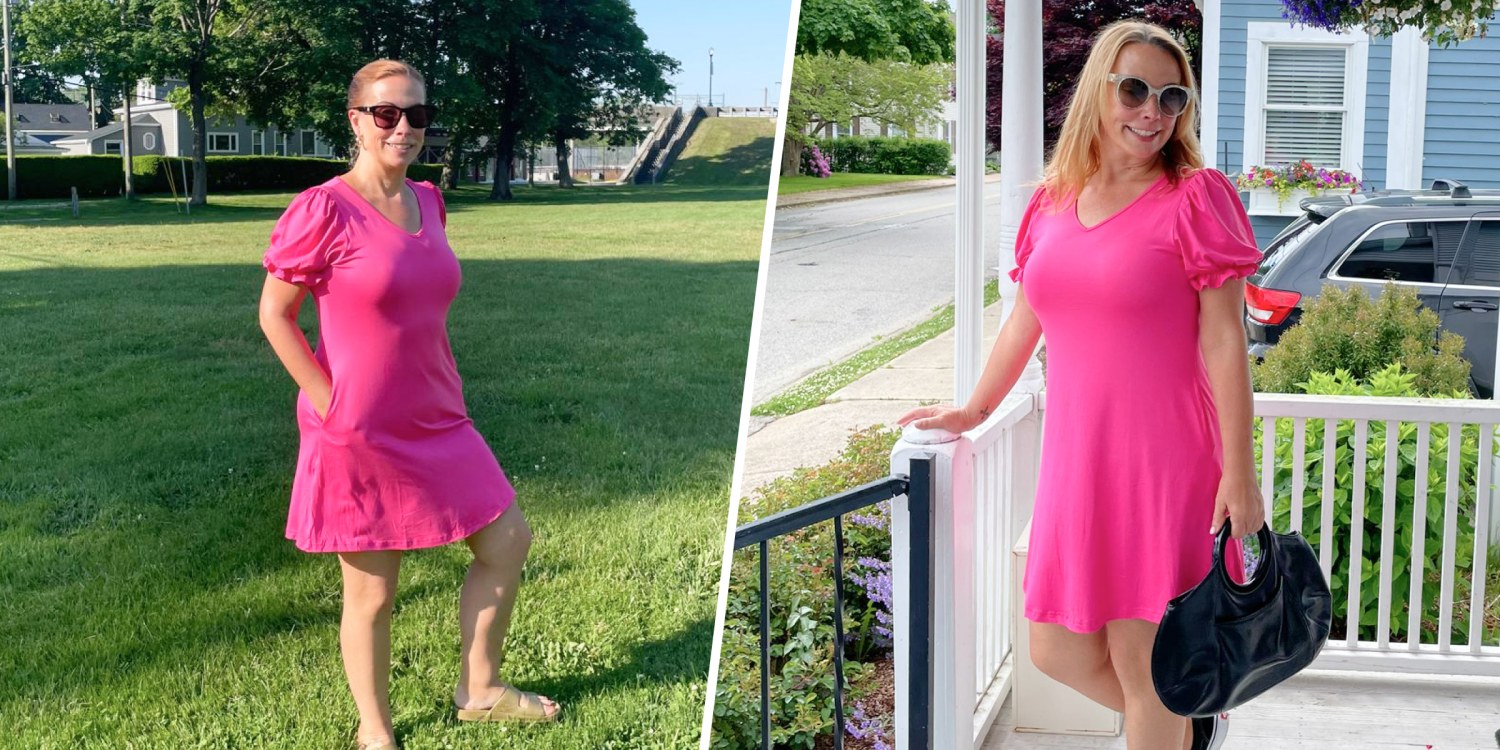 casual dress reviews Sweet Like That Casual Dress: Cabernet