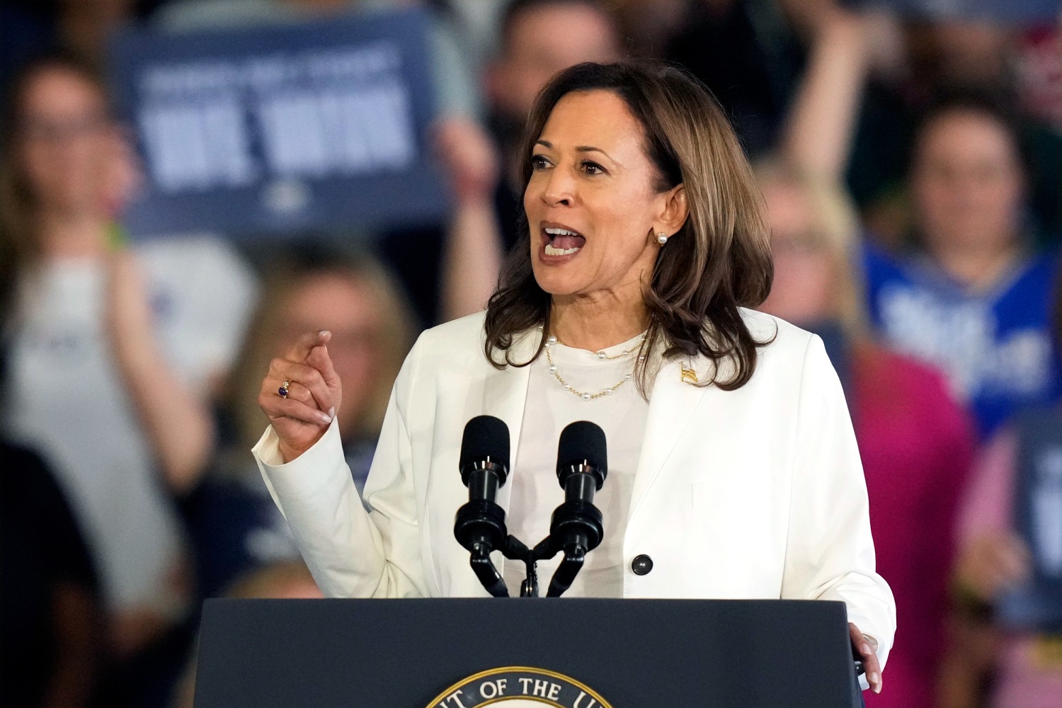 Kamala Harris rally in Michigan interrupted by pro-Palestinian protesters