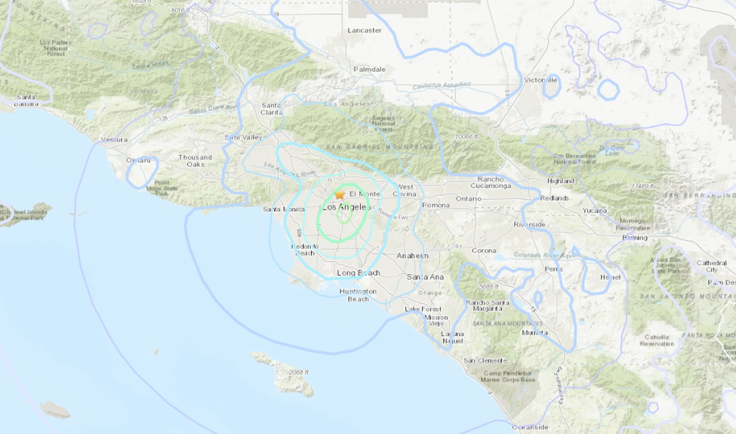 Un temblor de magnitud 4.4 sacude el área de Los Ángeles, image size:1500x884