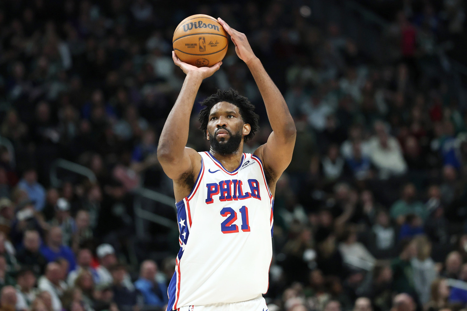 76ers star Joel Embiid ruled out for season with knee injury, image size:1500x1000