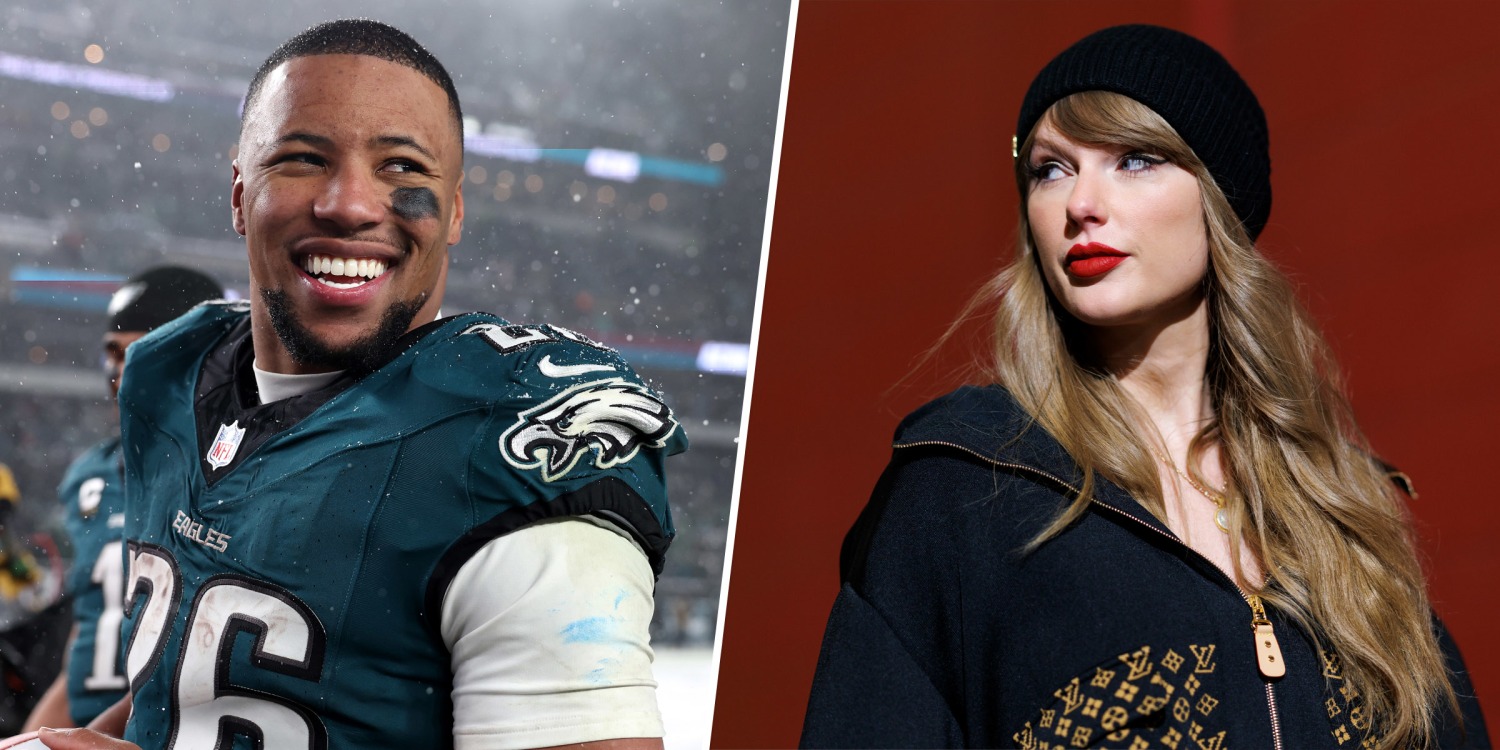 Philadelphia Eagles Star Saquon Barkley Defends Taylor Swift After She Was Booed During The Super Bowl