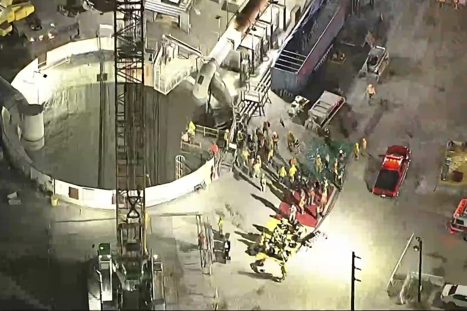 Dozens of workers rescued in Los Angeles tunnel collapse