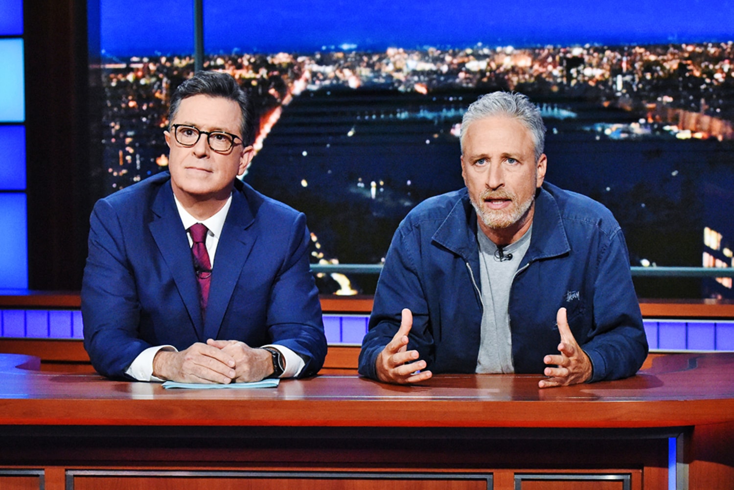 Jon Stewart rips Paramount, CBS in profanity-laden diatribe after  cancellation of Colbert's 'Late Show'