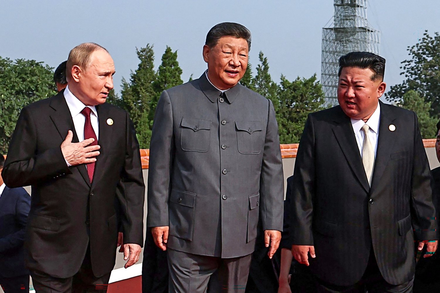 Trump accuses Putin, Kim and Xi of conspiring against the U.S. at China  military parade