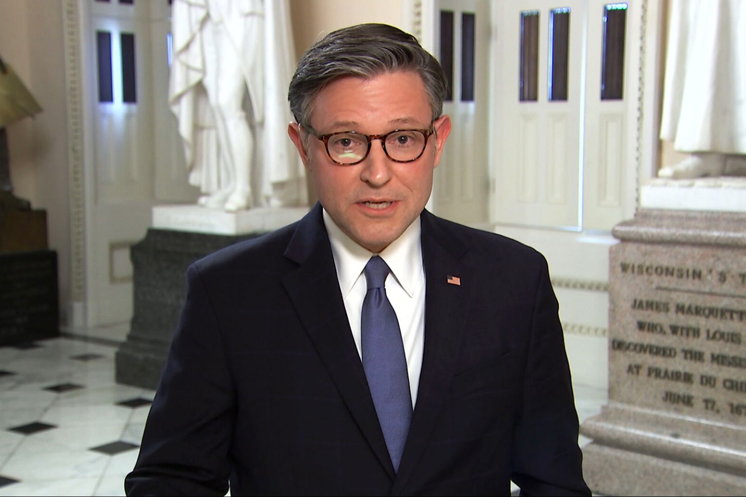 Mike Johnson addresses military pay, layoffs during government shutdown