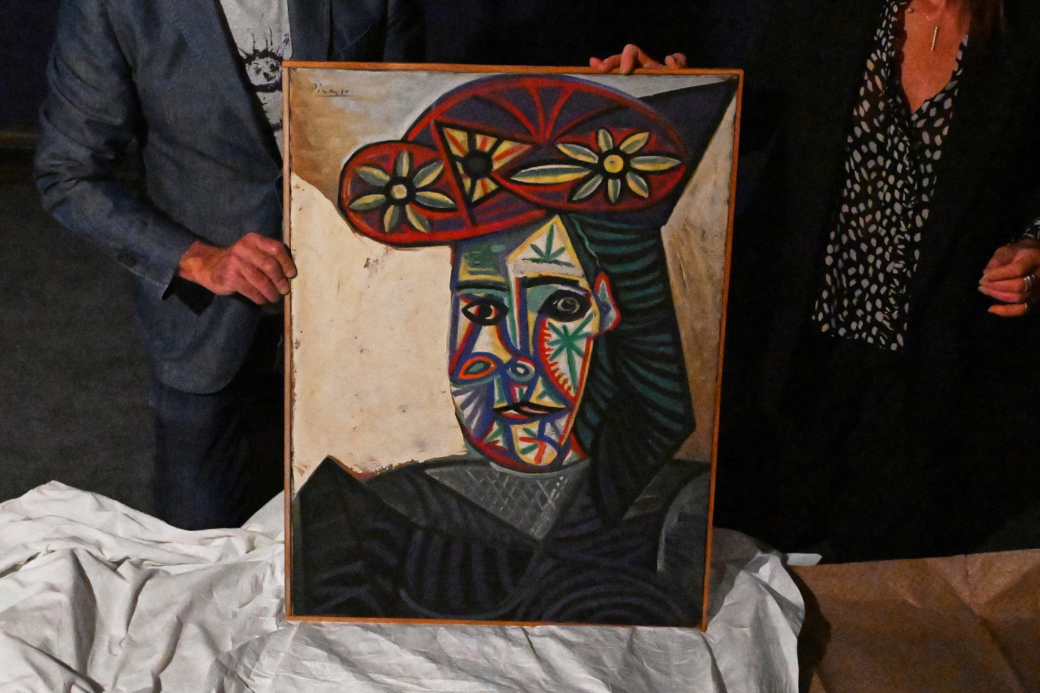 Picasso portrait of muse Dora Maar in vivid hat, long hidden from