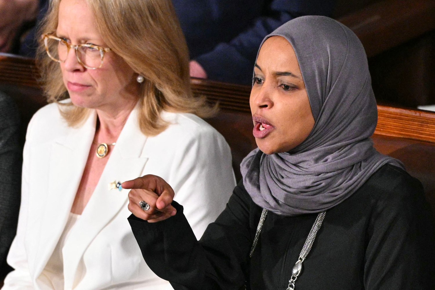 Trump State of the Union draws strong reactions from Democrats Ilhan Omar,  Rashida Tlaib and others