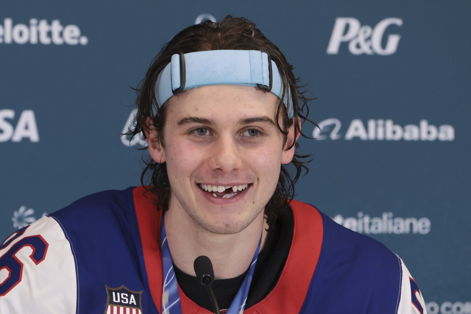 Jack Hughes and His Parents React to His Lost Teeth During Gold Medal Game